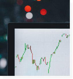 graph showing the graph of stack exchange Computer screen showing the statistics graph