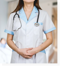 health care worker picture Health care professional posing for a picture